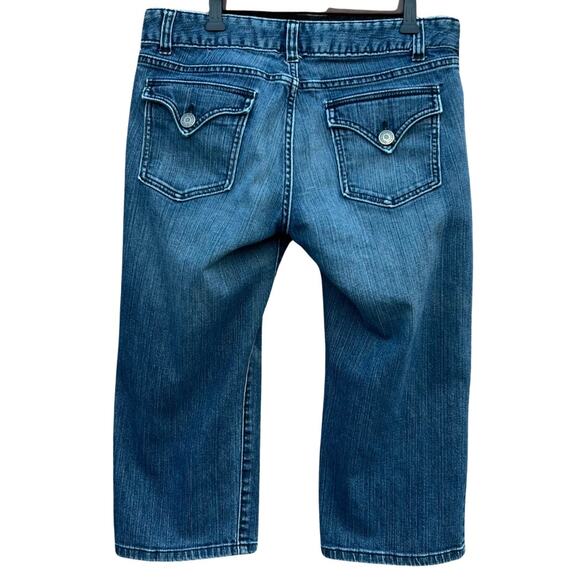 Gap Women's Curvy Flare Capris Jeans Size 10 - Picture 2 of 5